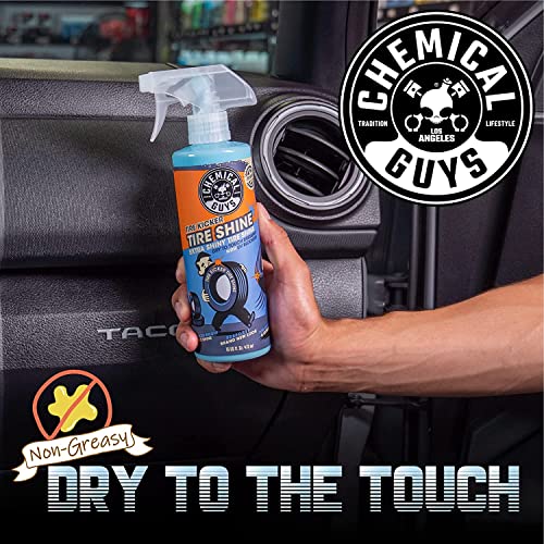 Chemical Guys Tire Kicker Sprayable Extra Glossy Tire Shine Spray, Dry-to-Touch Dressing - Restores Wet Look to Rubber, Vinyl, and Plastic, Safe for Cars, Trucks, Motorcycles, RVs, and More - 16 oz - size: 16 Fl Oz (Pack of 1), style: Only
