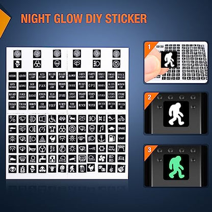 Nilight 3 Pack Rocker Switches with Night Glow DIY Stickers On Off Toggle 5 PIN SPST LED Light Blue Backlit 12V/24V for Cars Trucks RVs Boats Auto Motorcycles - color: Blue 3 PCS