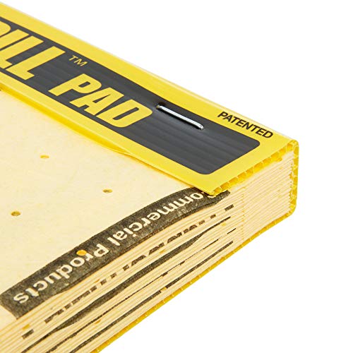 Rubbermaid Commercial Products, Over the Spill Pad, Absorbent Mat Pads for Residential/Commercial/Restaurant/Office/Facility Use, Fast at Absorbing Water/Oil/Beverages, Yellow - size: Pad 16" x 12-3/5", style: Tablet