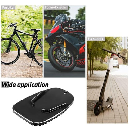 8 Pieces Motorcycle Kickstand Pad Motorcycle Stand Plate Motor Anti Slip Plate Parking Accessory for Outdoor Grass Sand Slippery Ground Hot Pavement Parking Day