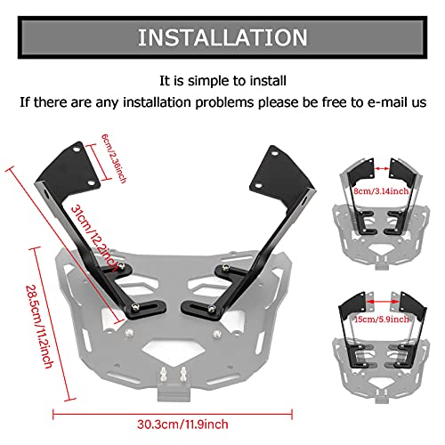 PSLER Motorcycle Luggage Rack for NX500 2024+, CB500X 2012-2023, CB400X 2021-2023, Motorcycle Rear Cargo Carrier Tail Bracket Support Shelf for CB400X CB500X NX500 Accessories