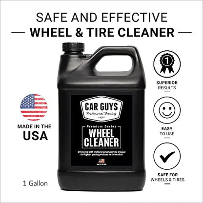 CAR GUYS Wheel Cleaner 1 Gallon Refill | Effective Rim and Tire Cleaner | Safe & Versatile Brake Dust Remover | 1 Gallon (Sprayer Not Included) - size: 1 Gallon Refill
