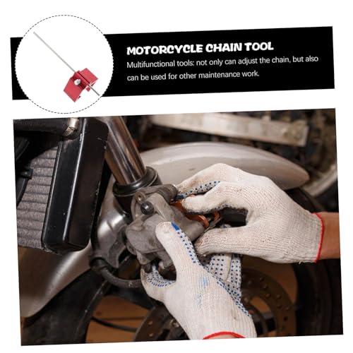 Cabilock Chain Axle Alignment Tool Motorcycle Chain Adjusting Tool Durable Design for Bikes Atvs and Scooters