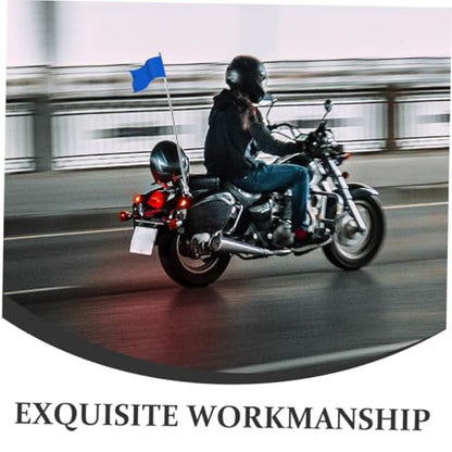 2pcs Motorcycle Flagpole Handlebar Mount Portable Safety Flag Pole for Sturdy and Design for Enhanced Visibility and Easy Installation