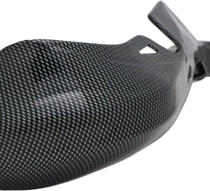 JFG RACING Dirt Bike Handguards,Transfer Imitation Carbon Fiber Universal Hand Guards for 7/8 in and 1 1/8 in Handlebar for Ebike ATV Pitbike Dirtbike Off Road Motocross Enduro - color: gray