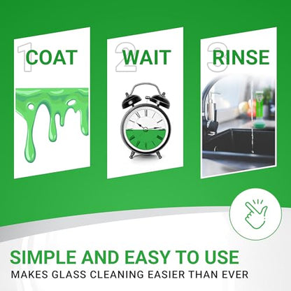KLEAR Kryptonite Multipurpose Glass Cleaner 3-Pack | Powerful 5 in 1 Cleaning Combo | Glass Friendly & Alcohol-Free Glass Cleaner| Coat, Relax, Rinse| 9 oz (Pack of 3) - style: Pack of 3