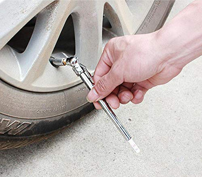 Pencil Tire Pressure Gauge, 1-20 PSI Low Pressure Gauge | For checking tire pressure on golf carts, ATVs, small vehicles and dirt bikes