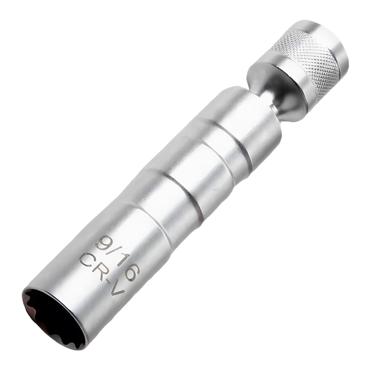 Zpana 9/16" Car Spark Plug Socket, Magnetic Thin Wall 360° Swivel Auto Sparking Wrench Socket Joint 3/8" Drive 12 Point, Vehicle Removal Tool Accessories, Universal for SUV Sedan Truck - size: 9/16"