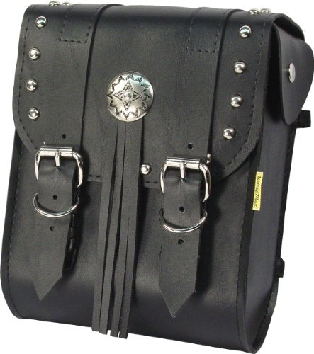 Dowco Willie & Max 58480-00 American Classic Series: Synthetic Leather Motorcycle Sissy Bar Bag, Black, Universal Fit, 6 Liter Capacity - style: American Classic Series