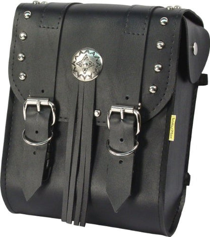Dowco Willie & Max 58480-00 American Classic Series: Synthetic Leather Motorcycle Sissy Bar Bag, Black, Universal Fit, 6 Liter Capacity - style: American Classic Series