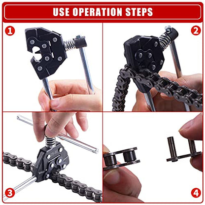 Chain Detacher Breaker Cutter Fit for 25/35/41/40/50/60 415H,428H, 520,530 Roller Chain Motorcycle Bicycle Go Kart ATV Chains