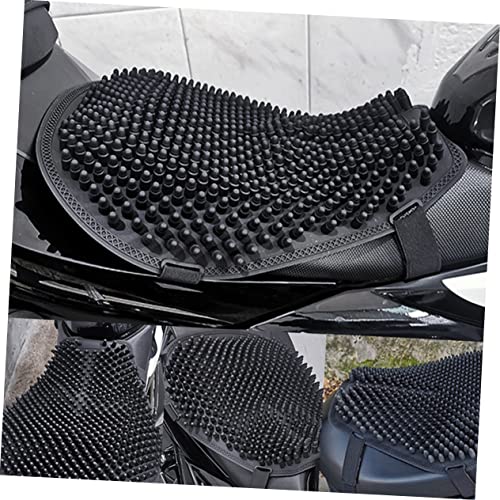 Thick Silicone Motorcycle Seat Cover Non Slip Breathable Cushion Pad Sunscreen Heat Resistant Motorbike Saddle for Comfortable Long Rides