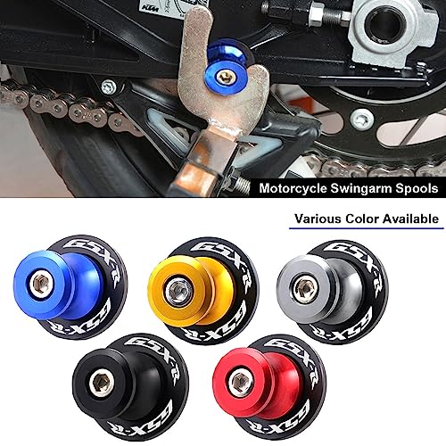 2pcs M8*1.5 Motorcycle Swing Arm Sliders Spools 8mm for Suzuki GSXR 600 750 1992-2024 GSX-R 1000 2001-2024 GSXS 600 750 1000 GSX-8R GSX-8S 2023 -Blue - color: Spool - Blue