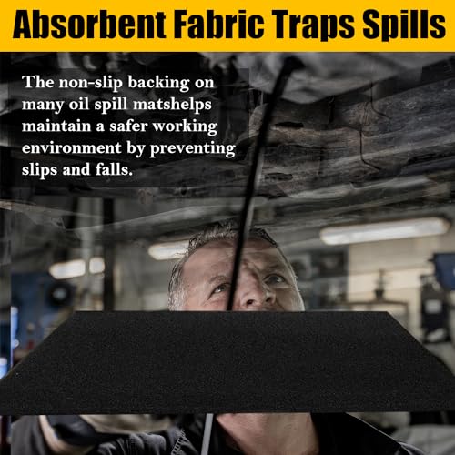 22'' Oil Drain Splash Pad, No-Splatter Square Mat Anti Splash Oil Change Pad for Car Changing Oil Transmission Drain Pan (2 Pack)