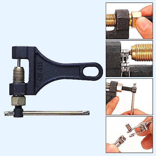 Chain Breaker #420 428 520 525 528 530 for Motorcycle Bicycle Dirt Pit Bike ATV Quad Go Kart Scooter Chain Break