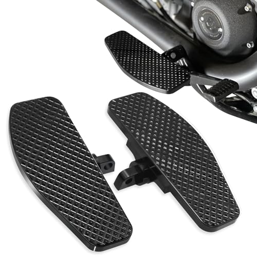 Black Rear Passenger Floorboards Foot Pegs Footrests for Harley Touring Road King,Road Glide,Electra Glide,Street Glide & Softail Street Bob,Low Rider ST,Fat Boy,Heritage & Dyna & Sportster XL - color: Passenger Floorboard-Black
