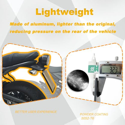 Motorcycle Fender Eliminator with LED Light Fit for XSR700 2015-2026 License Plate Holder Tail Tidy