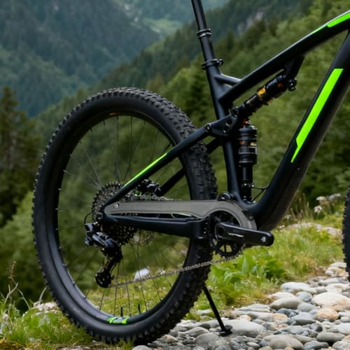 VOSAREA Bicycle Chain Cover Shell Replacement Mountain Bike Plastic Bike Chain Cover Metal Easy to Install Sturdy Guard Protector