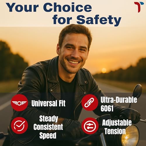 Universal Anti-Fatigue Motorcycle Throttle Lock, Heavy-Duty Cruise Control Assist - Wrist Support & Steady Speed for Long Riding Trips - Motorcycle Accessories