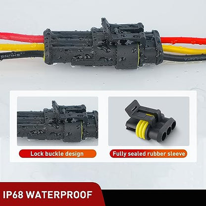 Nilight 622PCS 1 2 3 4 5 6 Pin Electrical Connector ‎Plug Male Female Terminal Wire Connectors Waterproof Quick Connect Set for Car Truck Motorcycle Marine Boat 43 Sets - size: 1-6Pin Connector 622Pcs