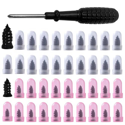 60 PCS Tire Repair Rubber Nail, Vacuum Tire Repair Kits Spiral Rubber Screws,Fast Self-Service Tool for Car,Truck, Motorcycle,Tractor Tire Puncture Repair.