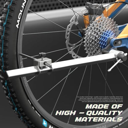 Derailleur Hanger Alignment Tool – Bicycle Rear Derailleur Hanger Gauge for 20"-29" Wheels – 304 Stainless Steel Wheel Alignment Tool for MTB, Road Bikes, UDH, Bike Repair and Maintenance