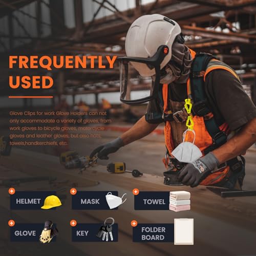 Glove Clips for Work Glove Holders - color: Double Zclip-blue Bd-aj123-6pcs