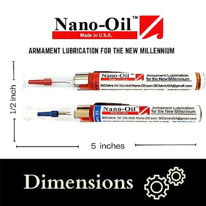 Nano-Oil Duo: 10+85 Weight Original & Heavy Grade Kit-by St. Claire-NanoLube Anti Friction Concentrate -Nano Oil for Knives, Gun Lube, Knife Pivot Lube, Gun Oil -NLNA10 & 85W8cc - style: Nano Duo 10w+85w