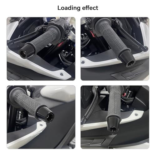 MFGZD 650 Motorcycle Bar End Plugs, CNC Aluminum Alloy Handlebar End Plugs Compatible With Ninja650 2017-2025 / For Versys 650 2015-2025 / Z650 2017-2025 / Z650RS 2022-2025 / For V-Strom650 - size: For 650 black