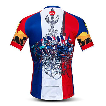Cycling Jerseys Men,Mountain Bike Jersey Summer Short Sleeve Breathable Bicycle Tops Riding Bike Shirts Quick Dry - color: Cf0172, size: Small