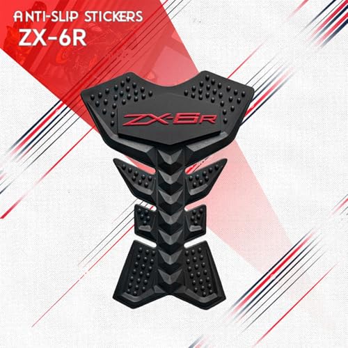 Motorcycle Tank Pad Gas Tank Protector Compatible with Kawasaki ZX-6R ZX6R ZX636 Anti Slip Tank Pad Stickers Gas Oil Fuel Tank Pad Protectors - size: For ZX6R