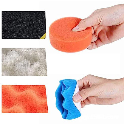 22 Pcs Polishing Pads Kit,3 Inch Sponge Buffing Pads,Buffer for Car Detailing, Polishing Wheel for Drill,Car Buffer Polisher Kit Drill Buffing Kit for Car Polishing, Waxing, Sealing Glaze - style: 3 Inch 22 Pcs