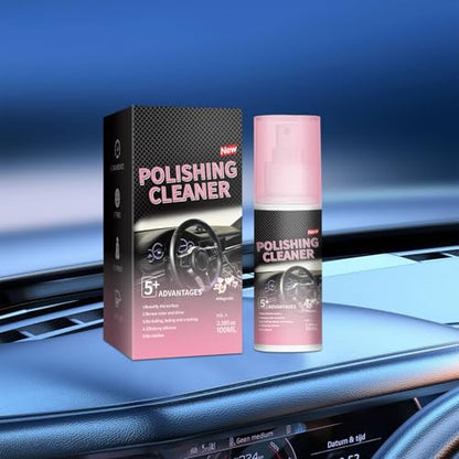 2Pcs Car Interior Cleaner, Polishing Cleaner Detailer Spray. | for Rubber, Leather& More, Multi-Surface Cleaning for Car Interior.