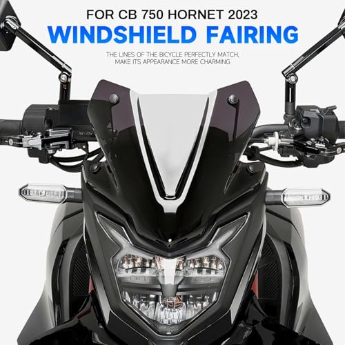for Honda CB 750 Hornet CB750 Hornet 2023 Motorcycle Windshield Wind Deflector Cover Smoky Black Windscreen Shield Fairing Spoiler Protector