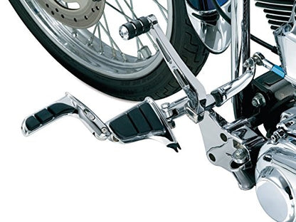 Kuryakyn 4466 Motorcycle Footpegs: SwingWing Cruise Pegs with Male Mount Adapters for 2010-19 Harley-Davidson Motorcycles, Chrome, 1 Pair - style: With Adapters
