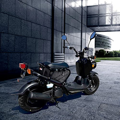 Under Seat Bag Compatible with Honda Ruckus 2010-2025 Accessories, Water-Resistant Scooter Side Frame Storage Bag with Shoulder Strap - Black Trim - color: Black