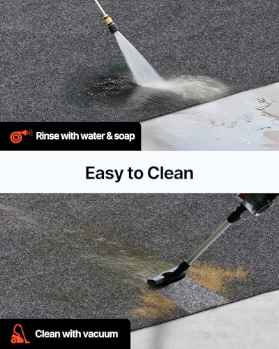 VEVOR Garage Floor Mat, 36 x 60 Inch Oil Spill Mat Garage Floor Mat for Under Car, Waterproof Backing Absorbent Pad for Garages Greenhouses Entrance, Durable & Reusable - size: 3' x 5'