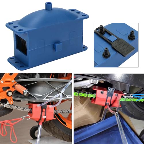Universal Motorcycle Chain Cleaning Tool Chain Lube Brush Kit,Rust Prevention and Noise Reduction for Mountain Bikes - color: Blue