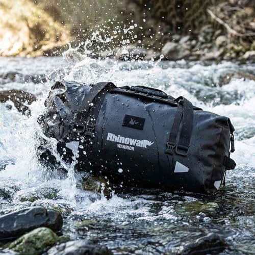Rhinowalk Waterproof Motorcycle Dry Bag, Duffel Luggage Travel Bags with Zippered Closure & Pocket, Shoulder Straps, Large Space for Motorcycling Camping Commuting Boating - size: 20L