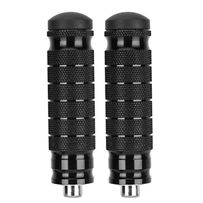 KIMISS Motorcycle Universal 8mm Foot Pegs,1 Pair CNC Aluminum Motorbike Rear Footrests Non-slip Foot Rest Pegs Pedals