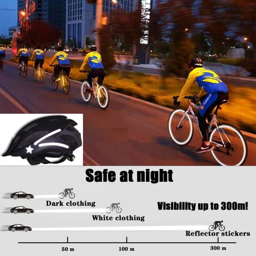 42Pcs Reflective Stickers, Reflective Decals Multi Shapes Kit, Waterproof Outdoor Safety Warning Reflective Stickers, Night Visibility Adhesive Stickers for Helmet, Bicycle, Car & Stroller