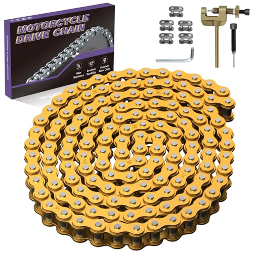 35 Chain Mini Bike Chain Breaker Compatible with Coleman CT100U CC100X Baja Doodlebug DB30 Motovox MBX10 MBX11 Predator 97cc 100cc Monster Mega Moto MM-B80 105cc Minibike Powersports Parts - color: Gold