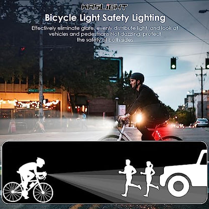Bike Lights,Bike Light for Night Riding,10000Lumen LED Bike Headlight,Rechargeable Bike Headlight,Bright Bike Lights Front and Back with High Beam&Low Beam Light,Free Taillights - color: BLACK 8 LED