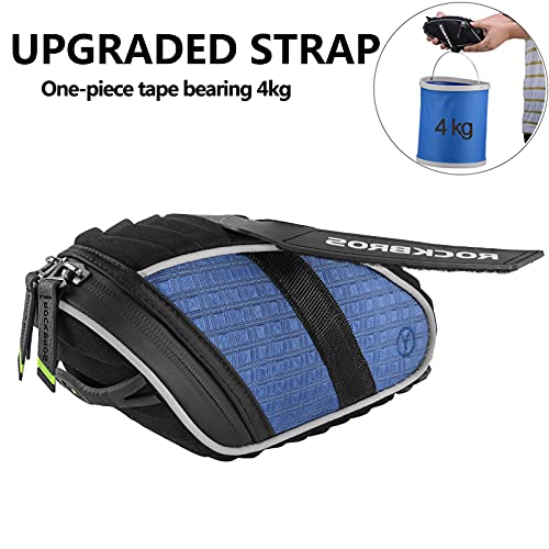 ROCKBROS Bike Saddle Bag Bicycle Seat Bag 3D Shell Saddle Bag Under Seat Cycling Seat Pack for Mountain Road Bike Bicycle Blue - color: Blue