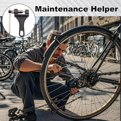 Chain Breaker #420-530, Heavy Duty Chain Breaker Riveting Tool, Chain Removal Pin Link Splitter Motorcycle Accessories Fit for Bike Bicycle ATV Dirt Pit Quad Go Kart Scooter Tractor Chain Break