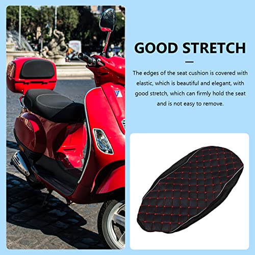 VICASKY Black Universal Motorcycle Seat Cover,3D Spacer Mesh Fabric Scooter Cushion Breathable Anti-Slip Moped Seat Cover for All-Weather Protection & Comfort Riding