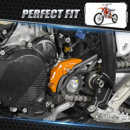 NICECNC Clutch Slave Cylinder Cover Protector Guard Compatible with KTM 250 300 XC SX 2023-2024 250 300 EXC XCW 2024,Compatible with Husqvarna 300 TX 2023-2024 250 300 TE 2024,Orange Easy to Install - color: orange
