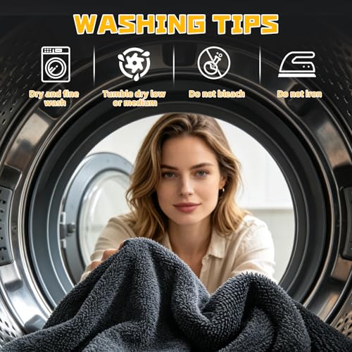 2-Pack Double-Twist Pile Microfiber Towels for Cars 1300 GSM Car Drying Towels (15.75" x 15.75") Ultra Absorbent Microfiber Towel, Streak-Free & Scratch-Free Car Cleaning Supplies with Edgeless Design - size: 15.75 x 15.75 INCH