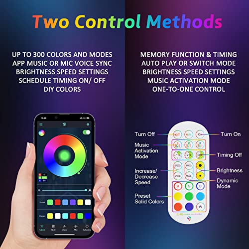 Ehaho 2 Pack 2FT Whip Lights with Spring Base,LED Whip Light with App & Remote Control, Spiral RGB Chasing Lighted Whips with Rocker Switch, Music Whip Light for UTV ATV Polaris RZR Can-Am SXS Truck - size: 2FT / (Pack of 2)