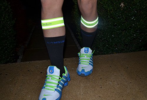 Mixxfit Safety Reflective Band, Neon Green